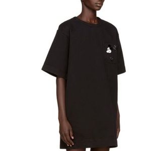Marc Jacobs denim shirt dress with Mickey Mouse
